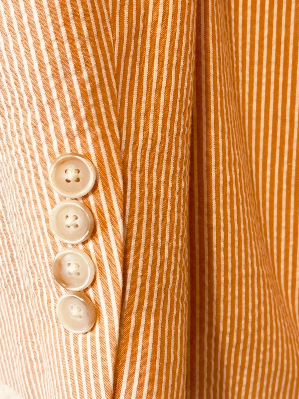 Tallia Orange Men's Cotton Striped Blazer Size 40R